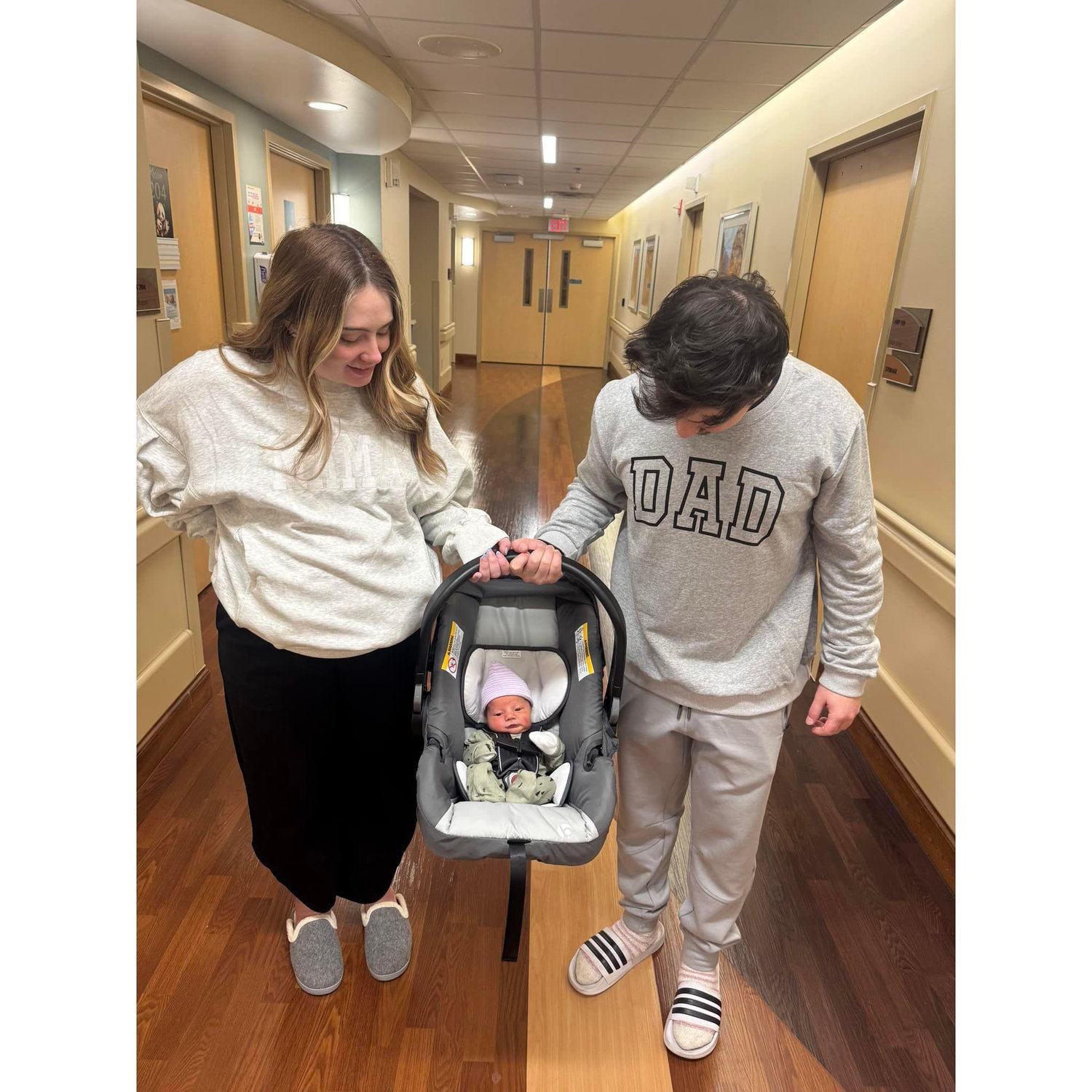 Leaving the Hospital with Leo!