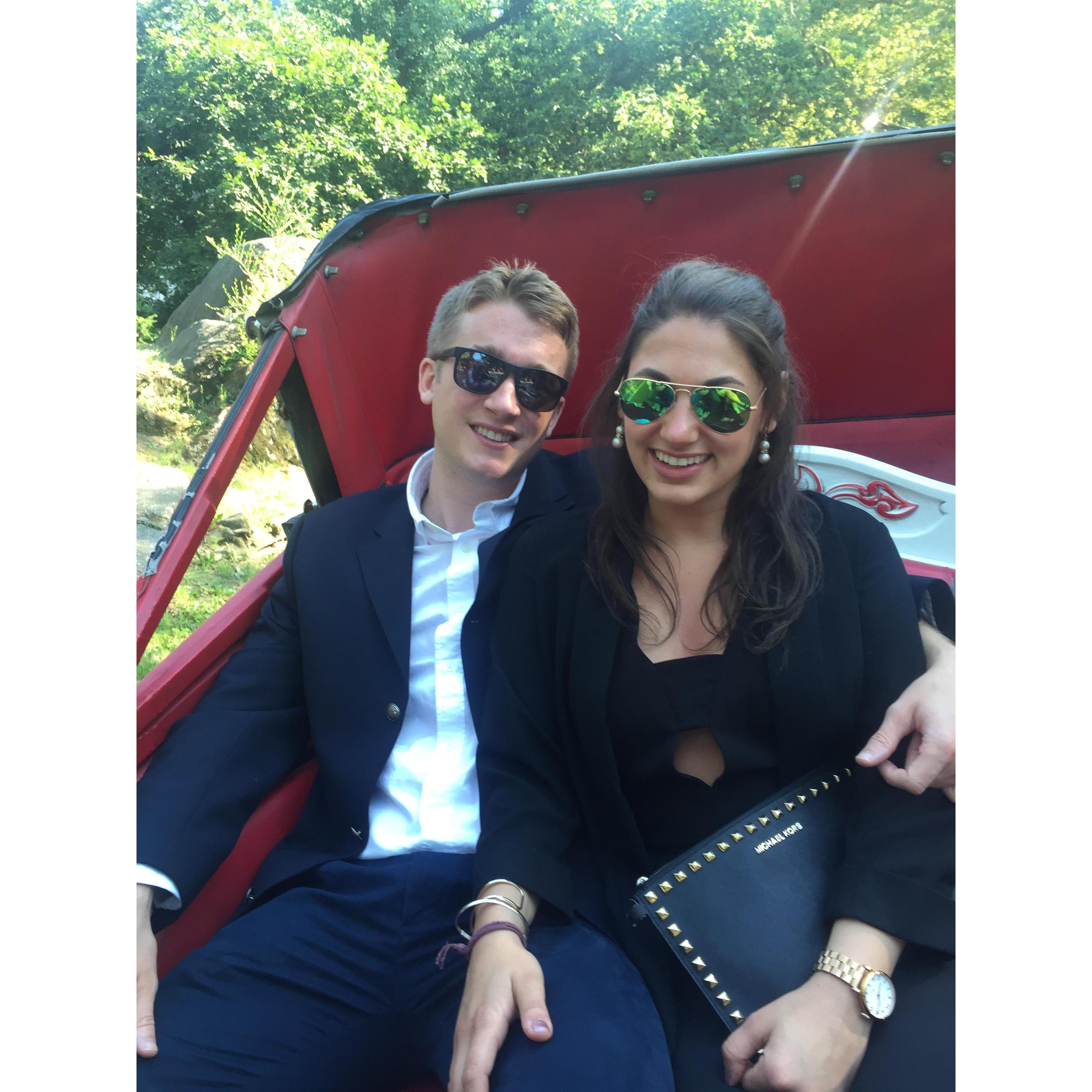 horse & carriage ride in Central Park