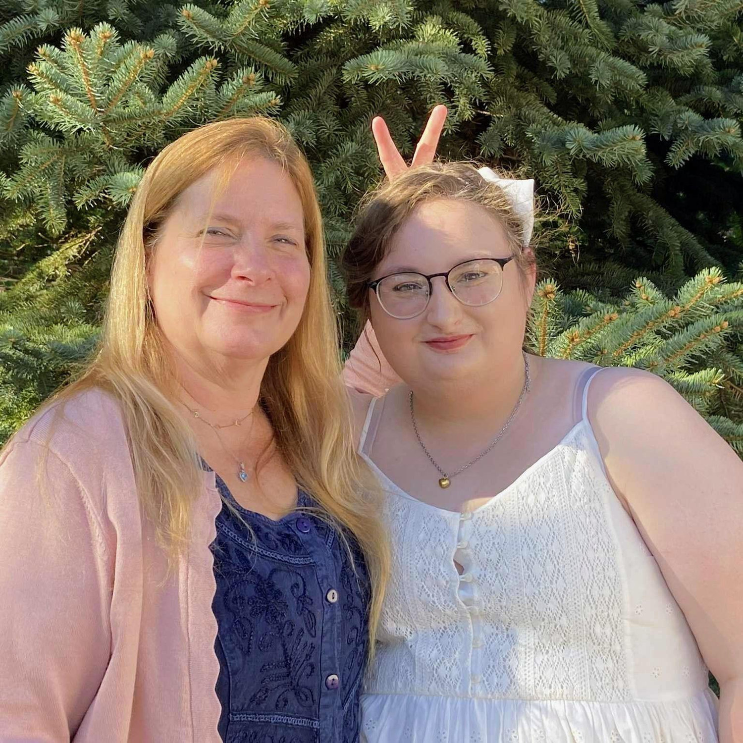 Bride with Camille (Mother) at engagement party!