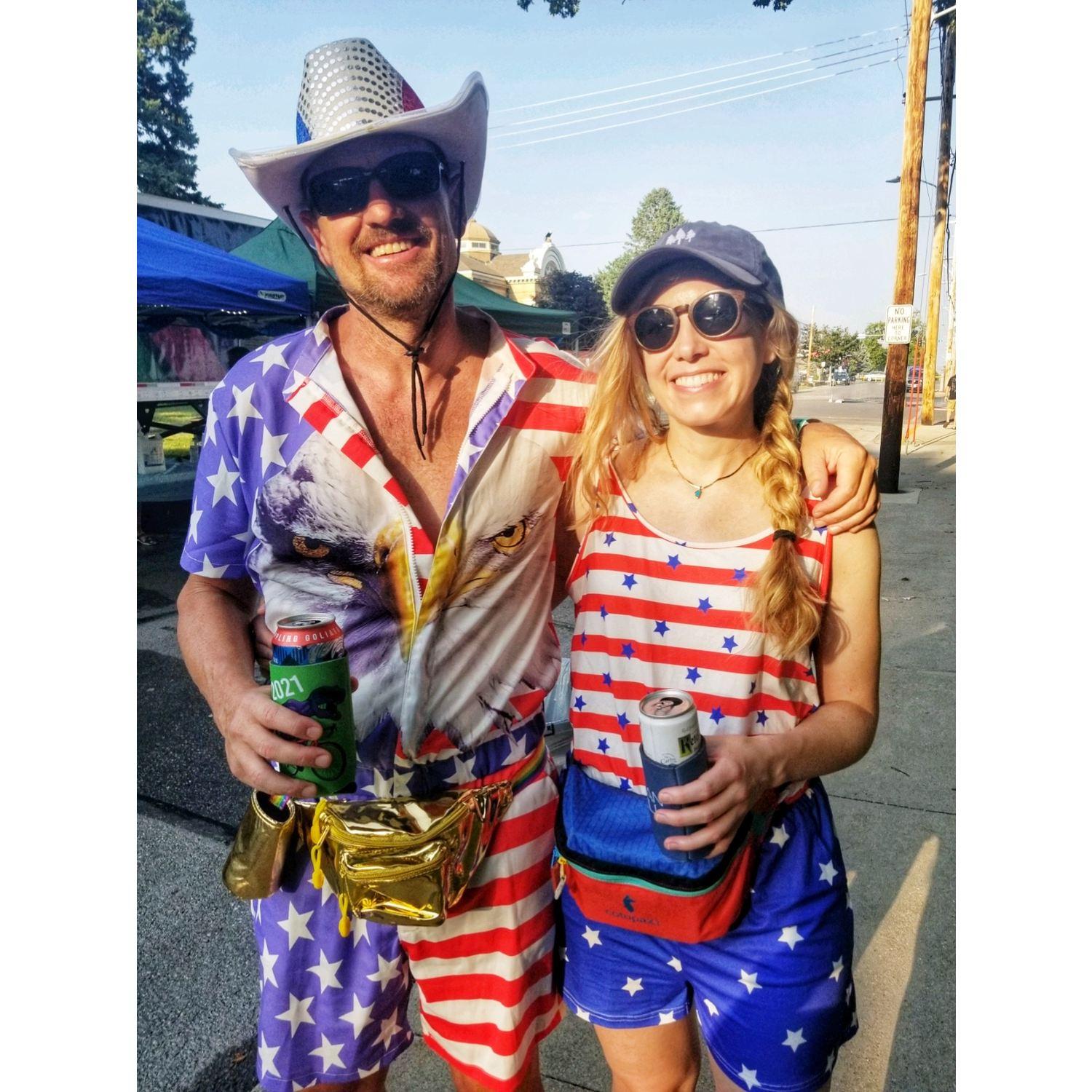 RAGBRAI (Register's Annual Great Bicycle Ride Across Iowa): AMERICA Theme