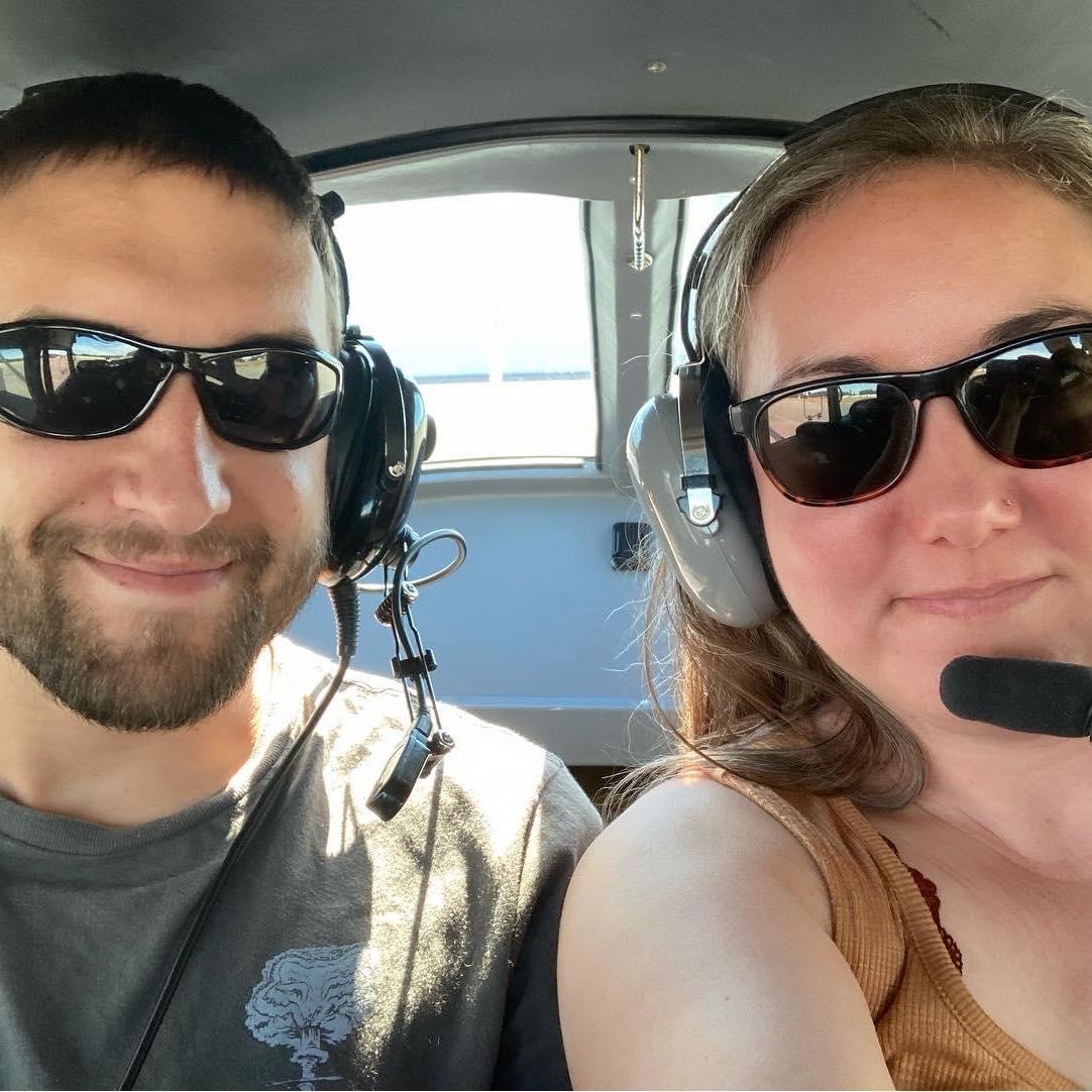 Plane tour over the Olympic Mountains for Travis' birthday