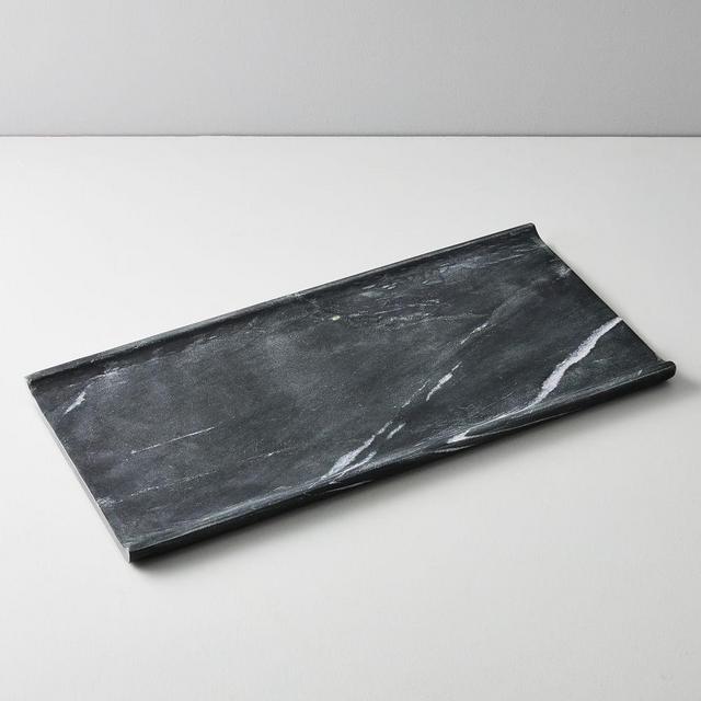 Pure Foundation Marble Tray, Large, Black