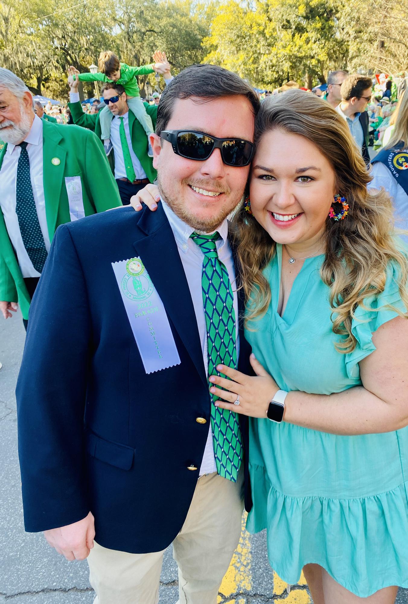 Our first St. Patrick’s Day as an engaged couple!