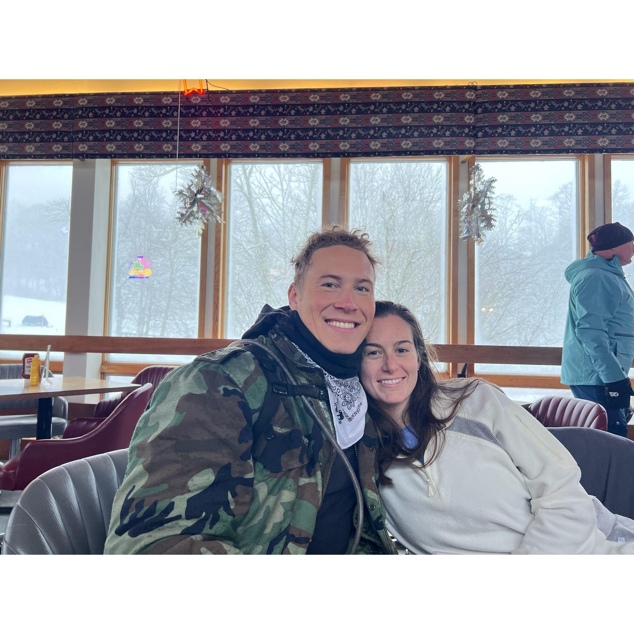 Skiing in North Carolina with Allison's law school friends!