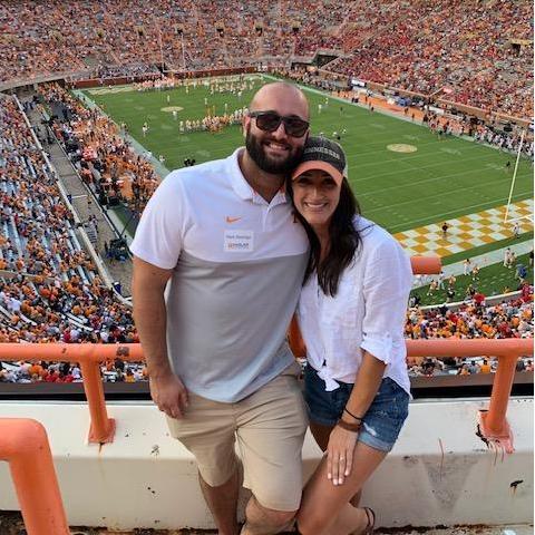 Our first UT game together! It was a win in our hearts at least ;)