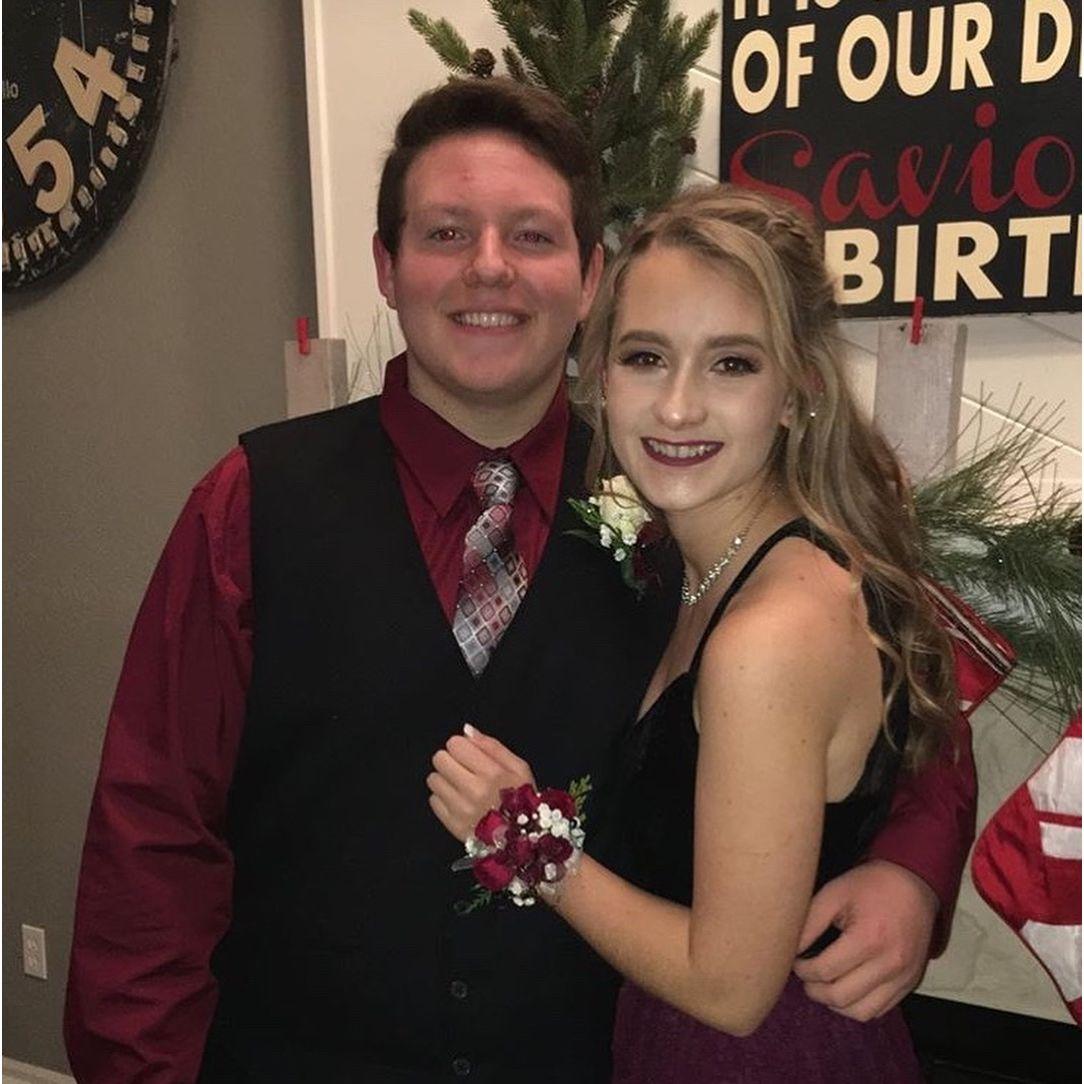 Our first high school dance together