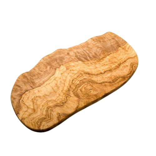 OLIVANERA Olive Wood Cutting Board for Kitchen – Large Cutting Board – Wooden Serving Boards – Cheese Boards - Serving Tray for Meat – Chopping Boards (16 inch)
