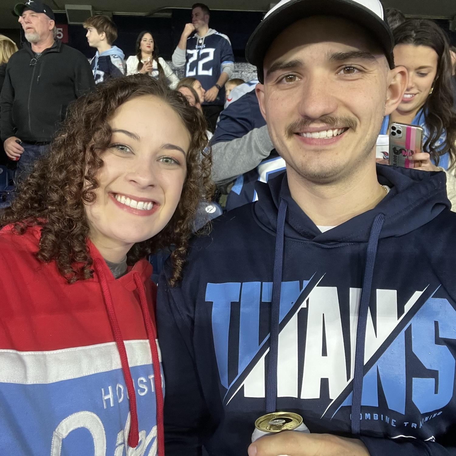 Our first Titans game together.