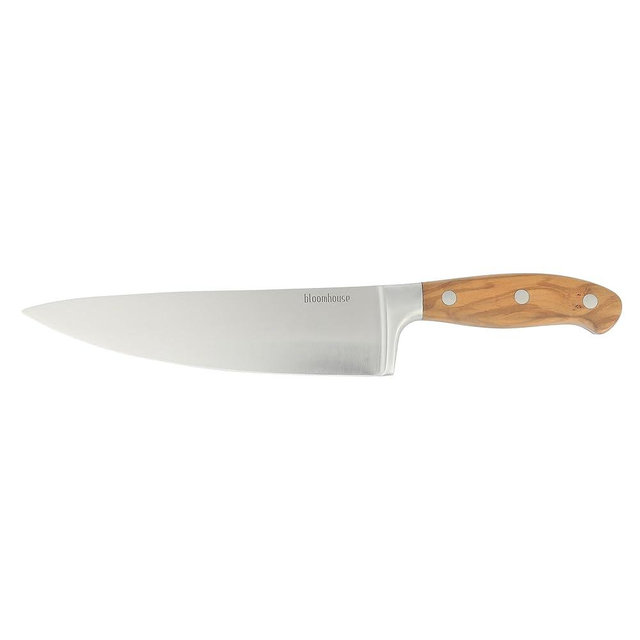 Bloomhouse - Oprah's Favorite Things - 8 Inch German Steel Chef Knife W/Italian Olive Wood Forged Handle