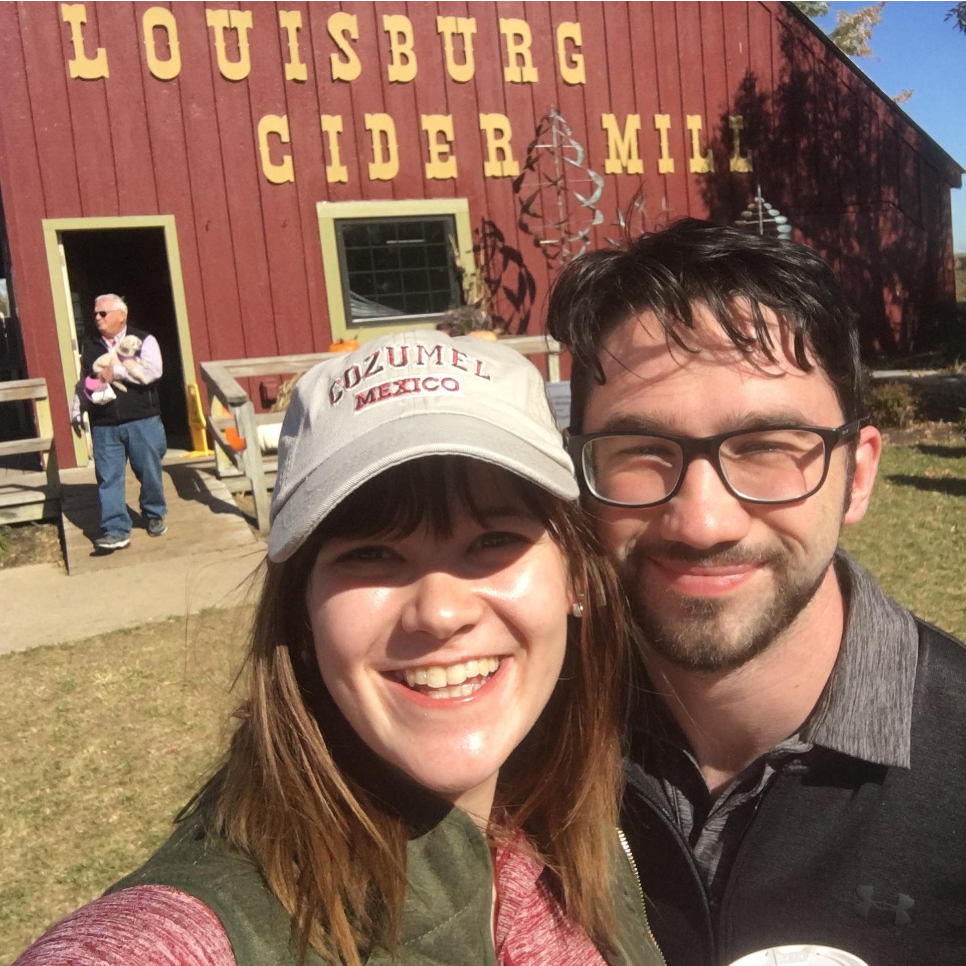 Our first experience with cider doughnuts and certainly not our last.