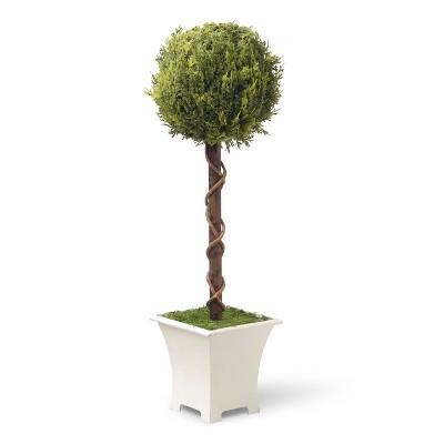 Artificial Single Ball Topiary Tree Green 30" - National Tree Company