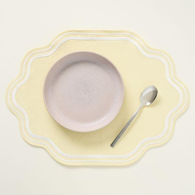 Madeline Embroidered Cotton Placemat