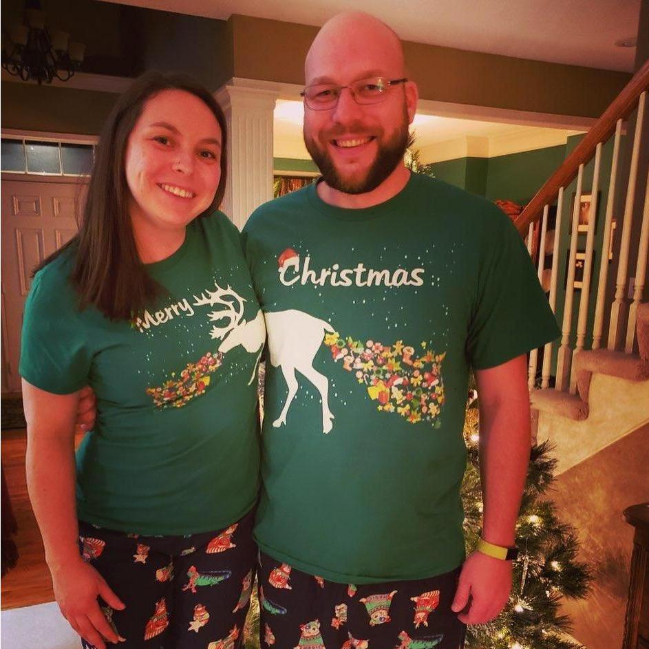 First of many matching Christmas pajamas