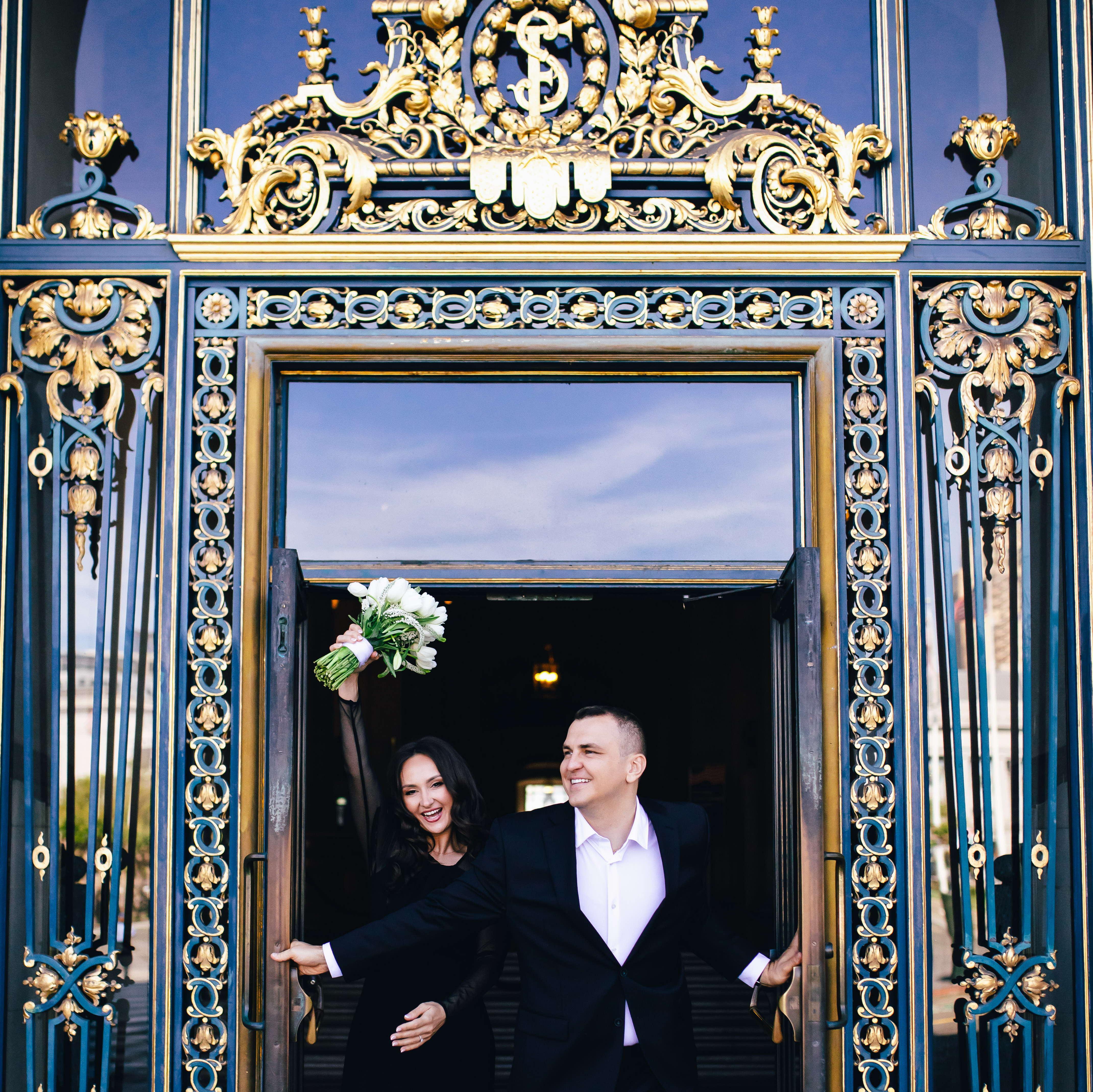 The exit door from being single and entrance to life together!