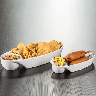 Oval Chip And Dip Dish Set