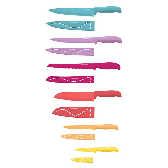 Farberware Resin Cutlery Set, 12 Piece, Pastel Warm
