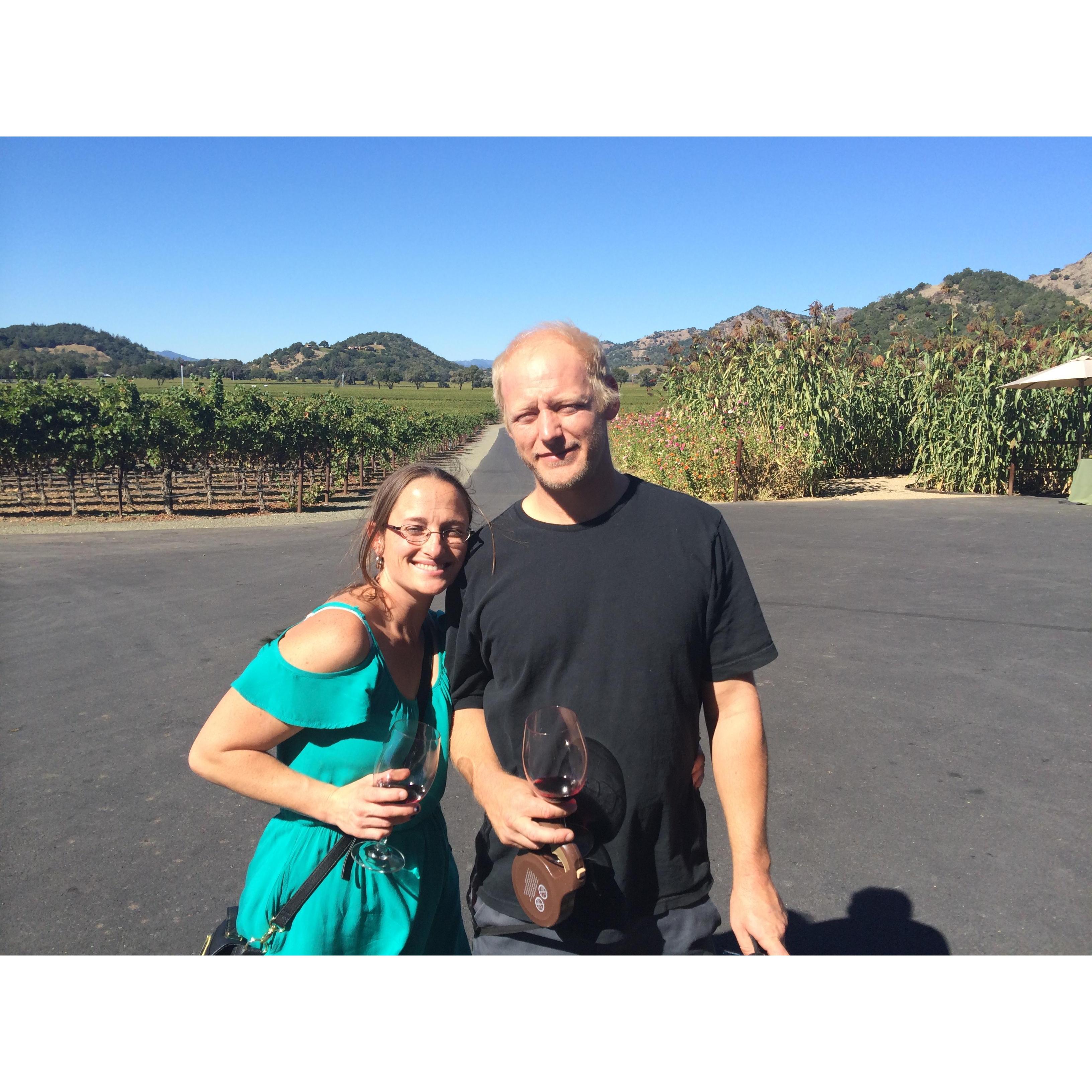 Napa Valley wine tasting.