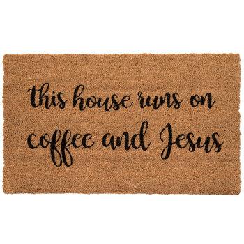 Coffee & Jesus Doormat