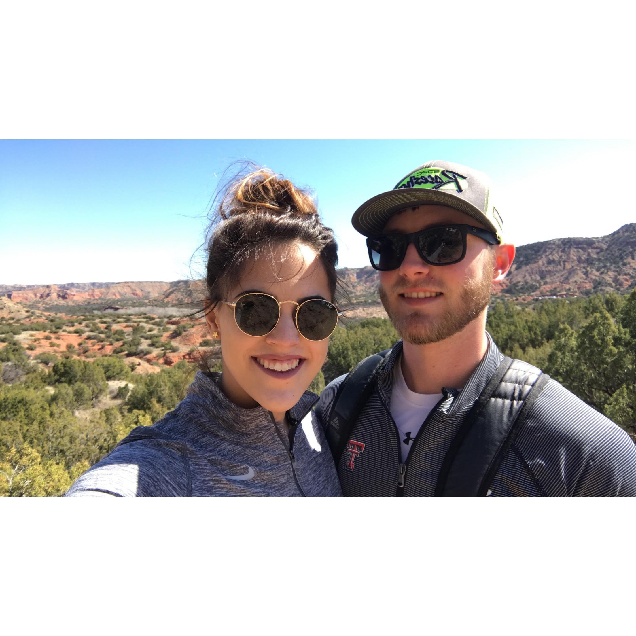 hiking in palo duro canyon 2017