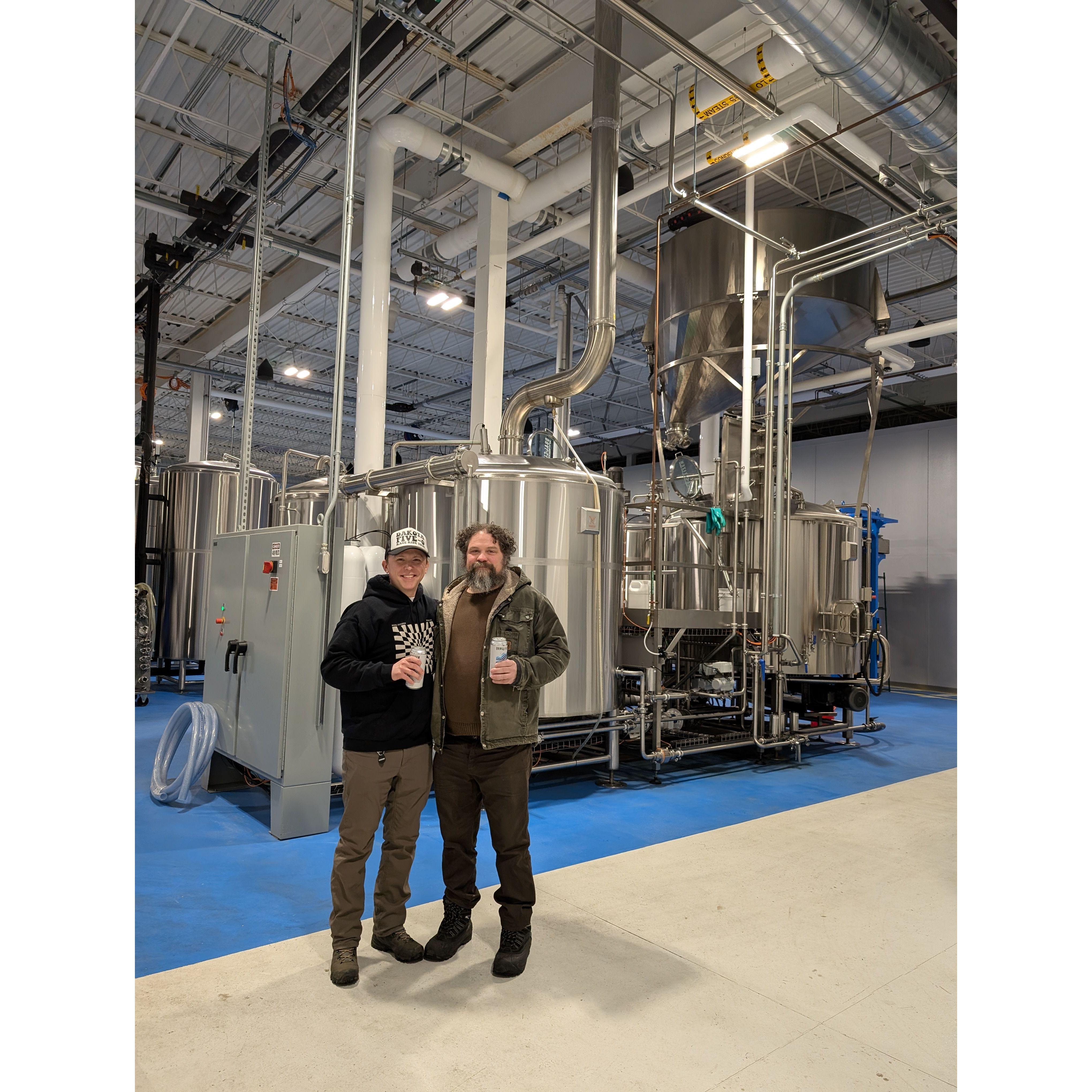 Ben and his future brother in law Matt both enjoy being head brewers!