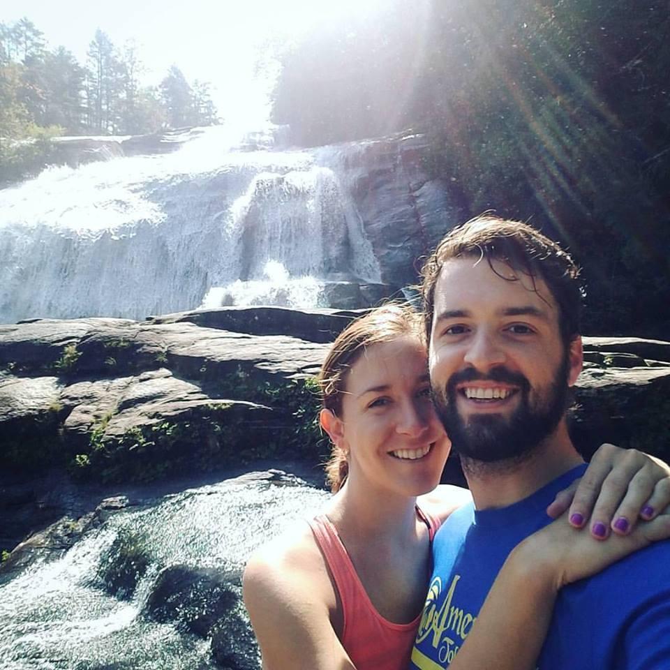 Enjoying the many waterfalls nestled in the mountains of North Carolina