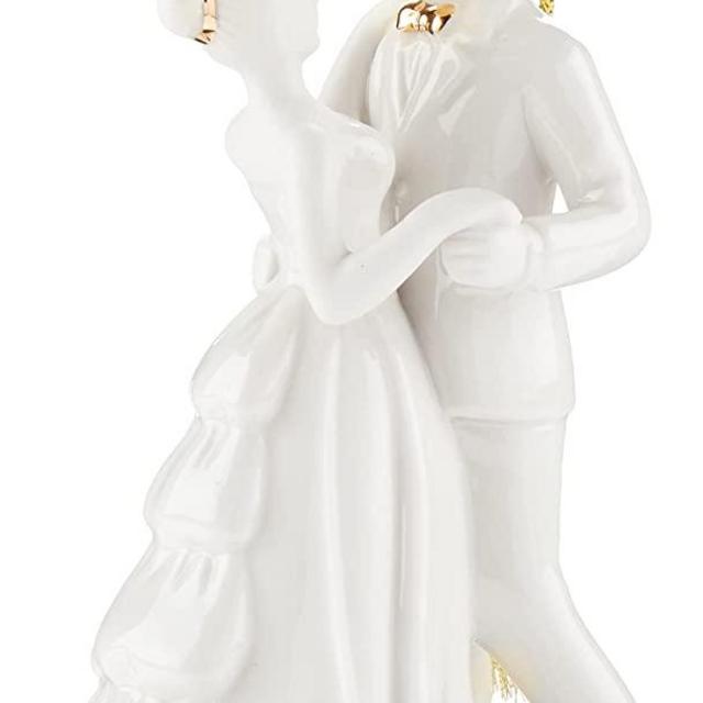 Lenox 2021 Bride & Groom Ornament, 0.40 LB, Ivory