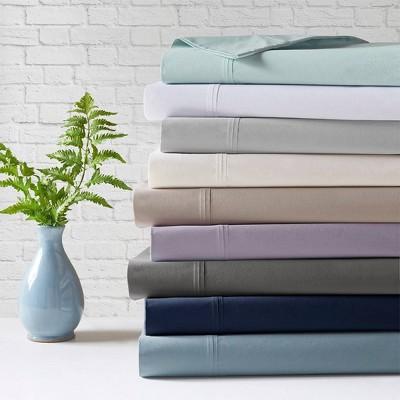 Peached 100% Cotton Percale Solid Sheet Set