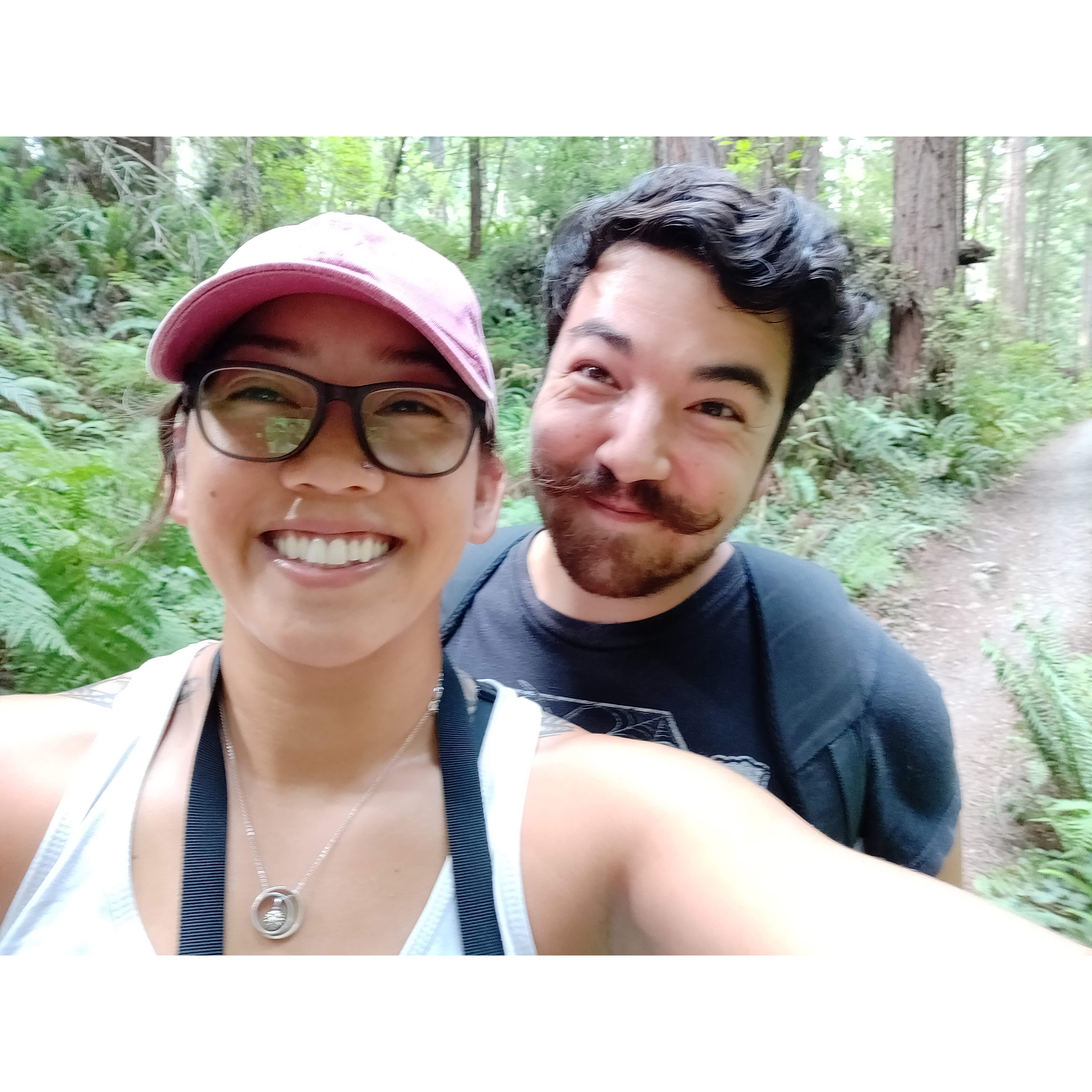 Checking out the forest in Eureka, CA!