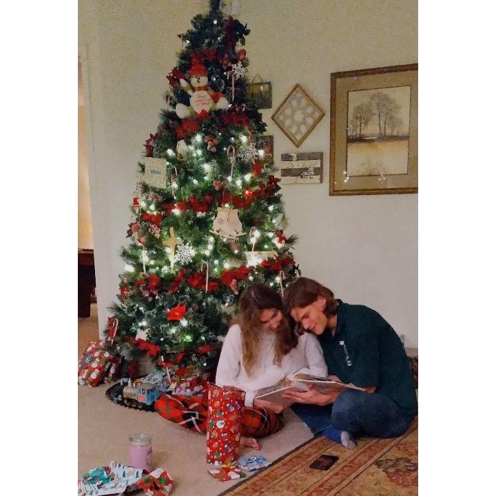 Christmas eve together! Started making a memory book together.