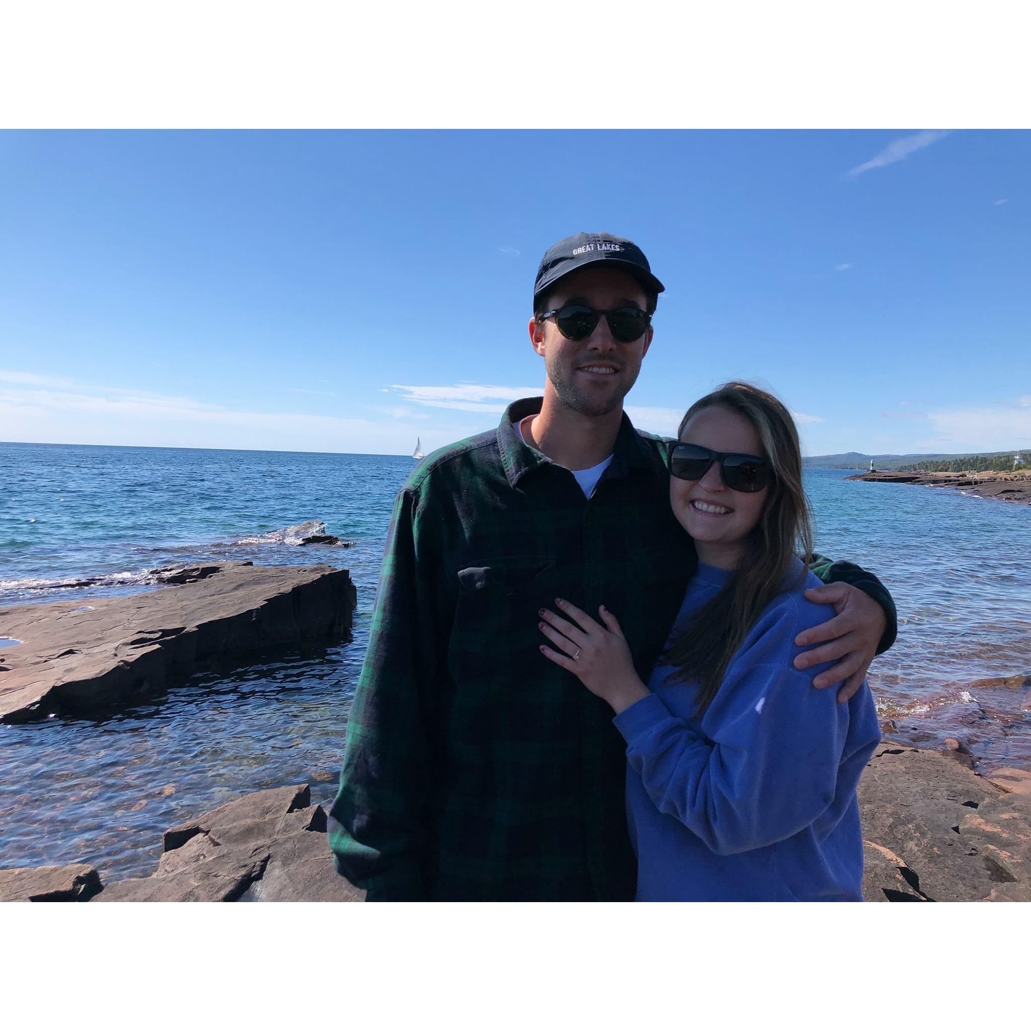 The day after we got engaged!