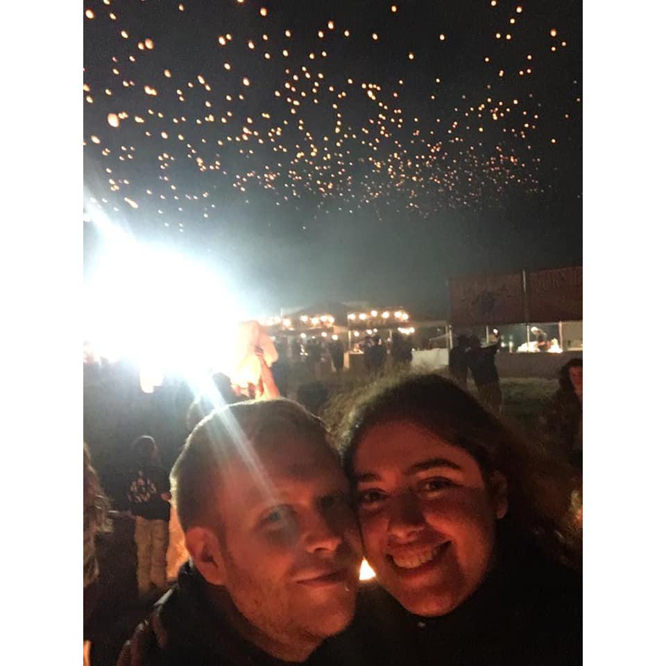 We loved watching the lanterns take off and fill the sky!