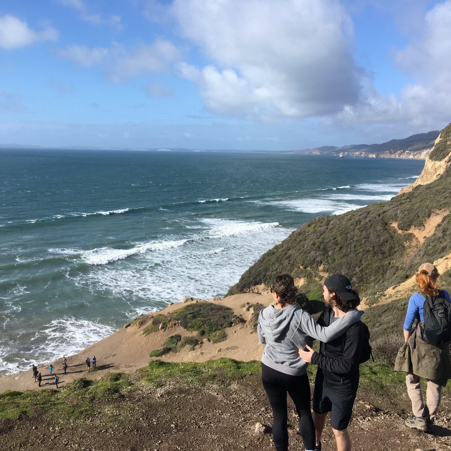 Point Reyes National Park, CA January 2020 - the day we went on a hike with Audrey, Alex, Shan and Marj. Alex told Marj we were going on a "short walk" which turned into an 8 mile hike