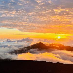 Sunrise on Maui's Haleakala Crater