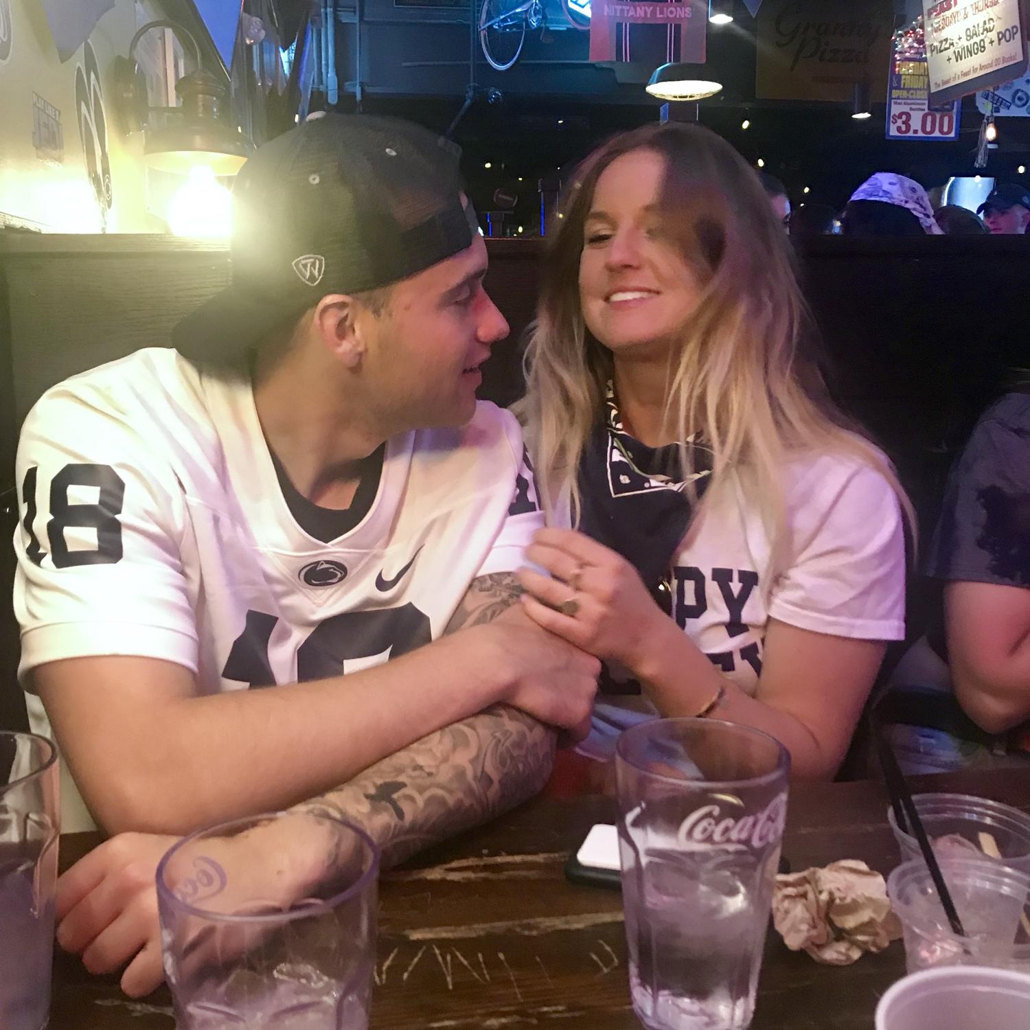Jake flew up to state college from Fort Campbell almost every weekend after we started dating