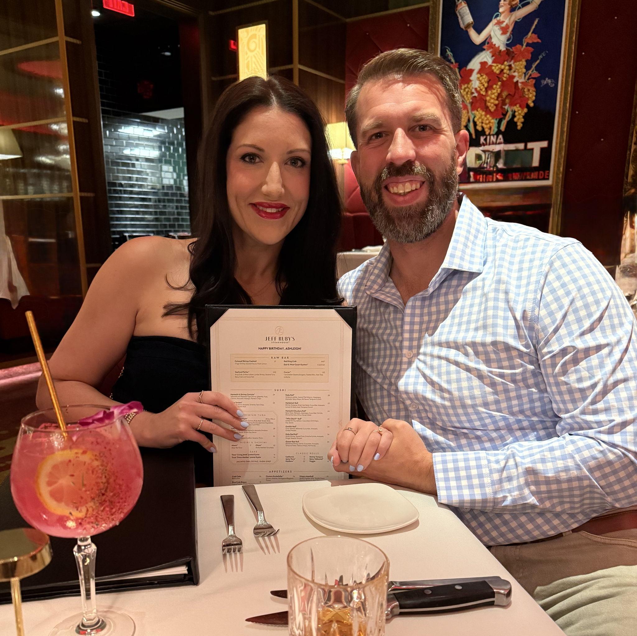 Little did we know, our dance floor would be exactly where we were sitting in JR's.