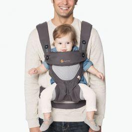 Erog 360 Baby Carrier All Carry Positions: Cool Air Mesh - Carbon Grey