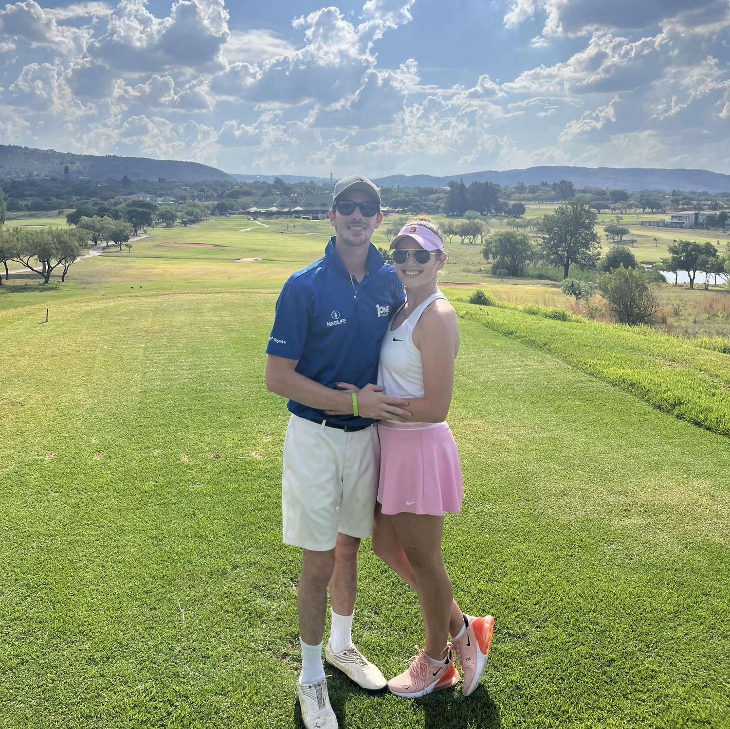 Our favorite activity together is golfing.