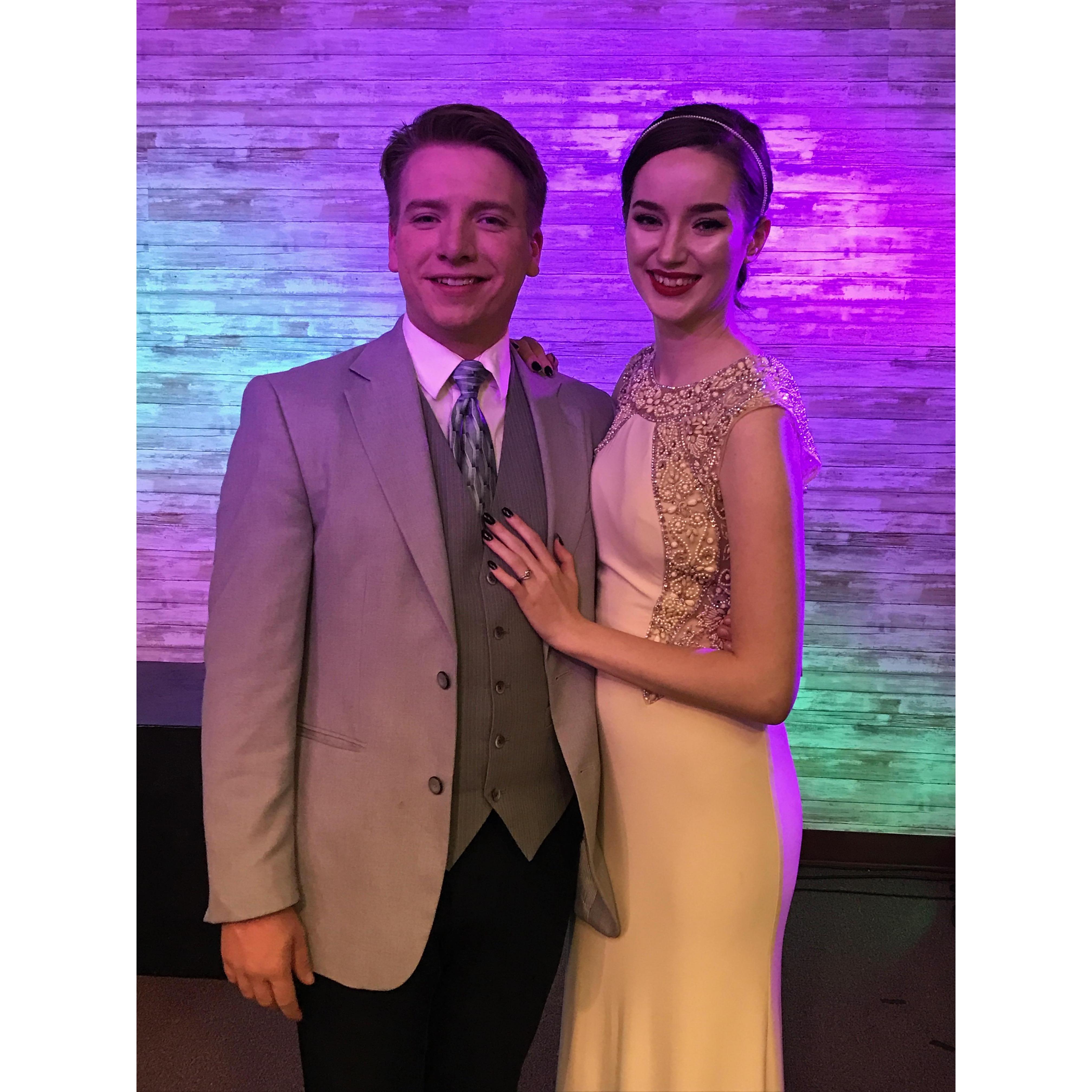 A formal fundraiser for the company Zach works for. Beca says this dress makes her feel like a princess!