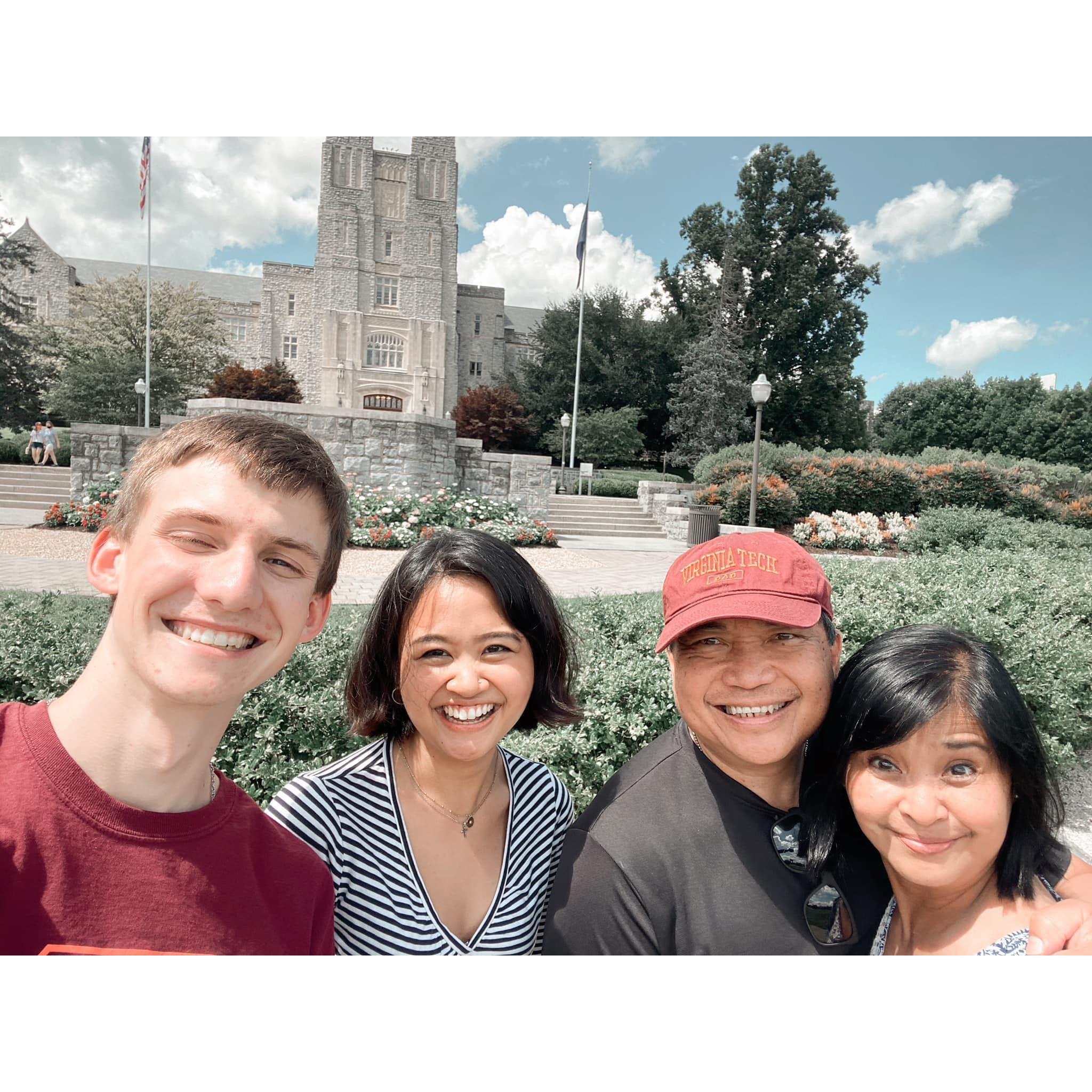 Back in Blacksburg for senior year, 2020.