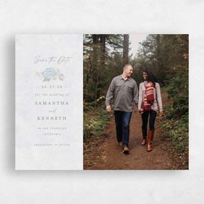 Ice, Blue Wedding Save the Date - Muriano Photo