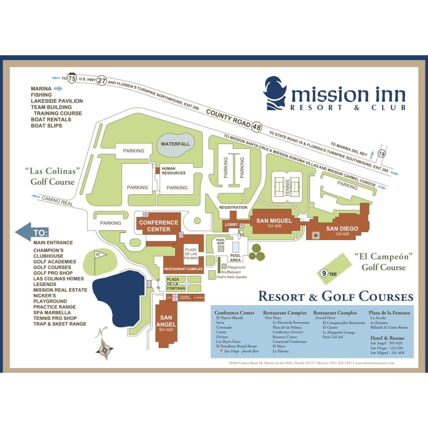 Main hotel map