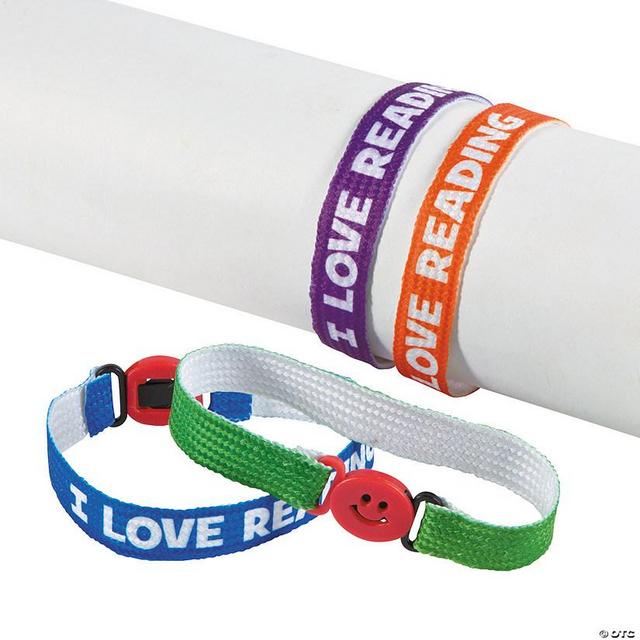 I Love Reading Friendship Bracelets - 12 Pc.