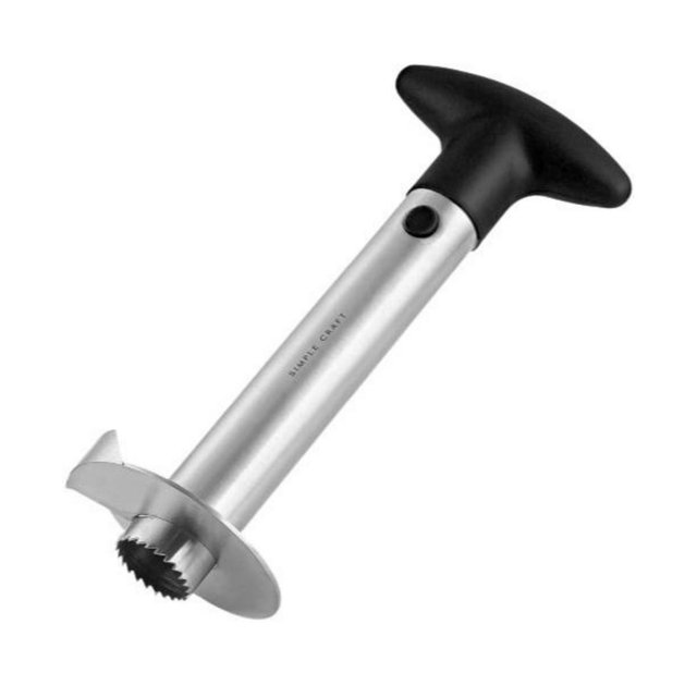 Zulay Kitchen Pineapple Corer and Slicer Tool - Pineapple Cutter With Sharp Built-in Blade & Detachable Handle