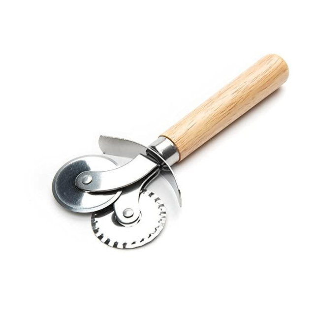 Fox Run 5542 Pastry Wheel Crimper and Cutter, Stainless Steel