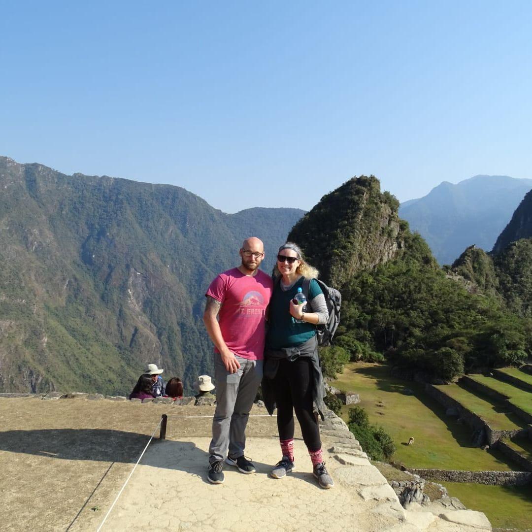 One of our adventures in Peru, visiting Machu Picchu.