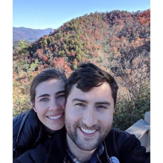 Again, only one person in this photo likes hiking....