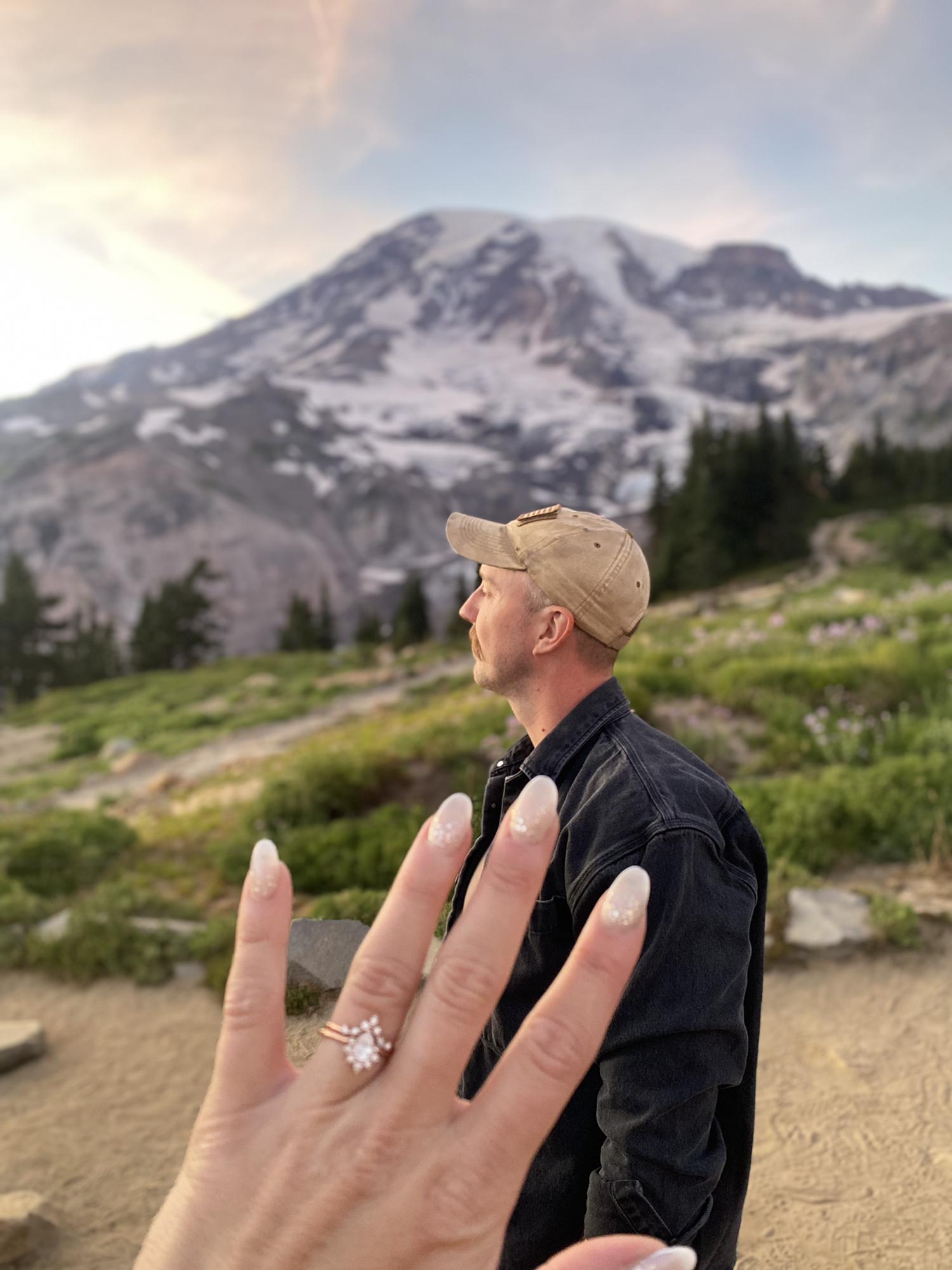 Engagement photos at Mt Rainier