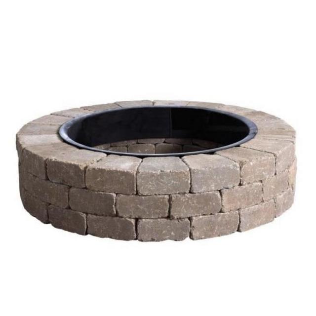 Northwoods Tan Round Concrete Fire Pit