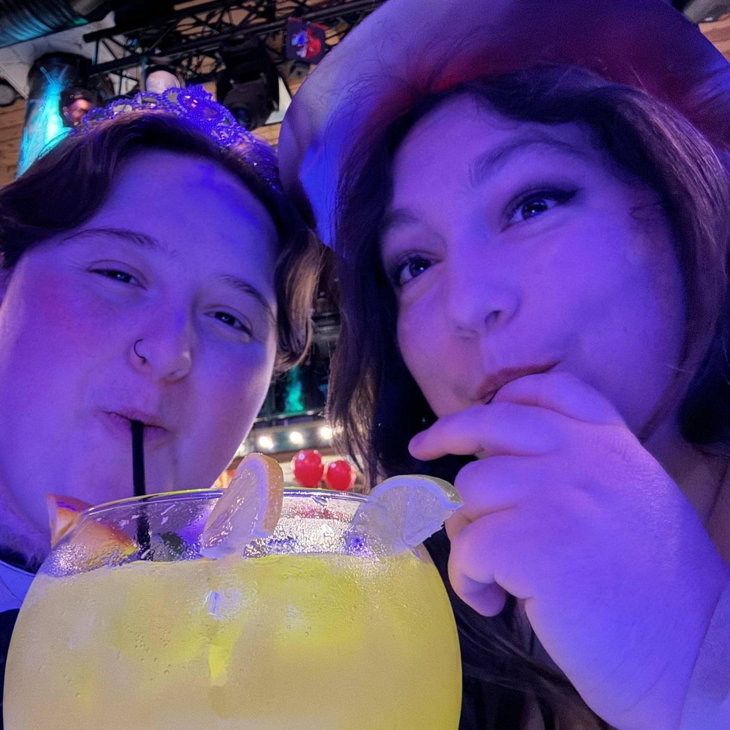 I still think about this massive fishbowl we shared at the burlesque show. It was so good!- Kelly
