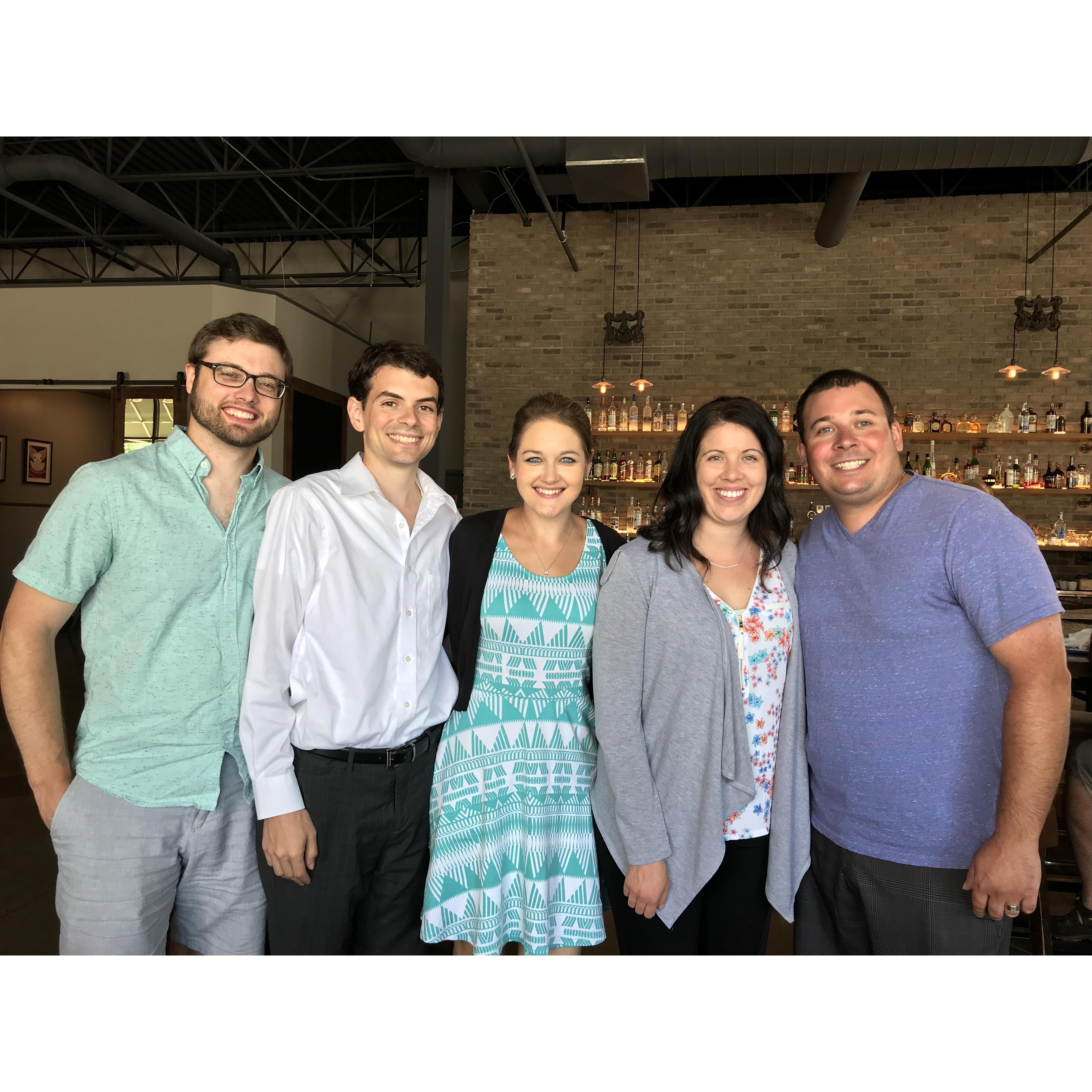 July 2018 - Saint Michael, Minnesota - Enjoying brunch with our dear friends the Ruckers